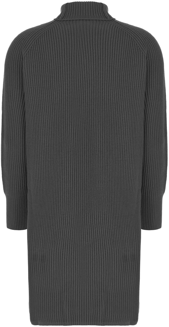 Max Mara Max Mara Studio Dark grey wool blend sweater dress Grijs