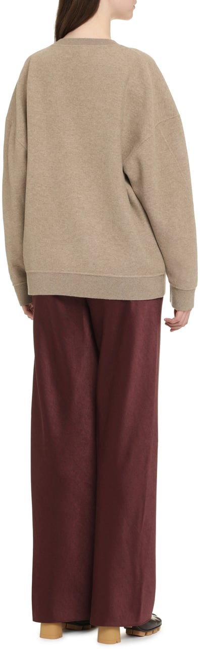 Max Mara Elvira wool and cashmere sweater Beige