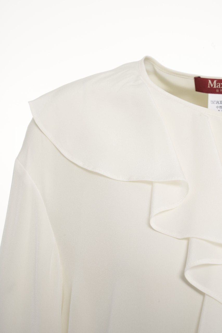 Max Mara Silk blouse 'Mstepica' Wit