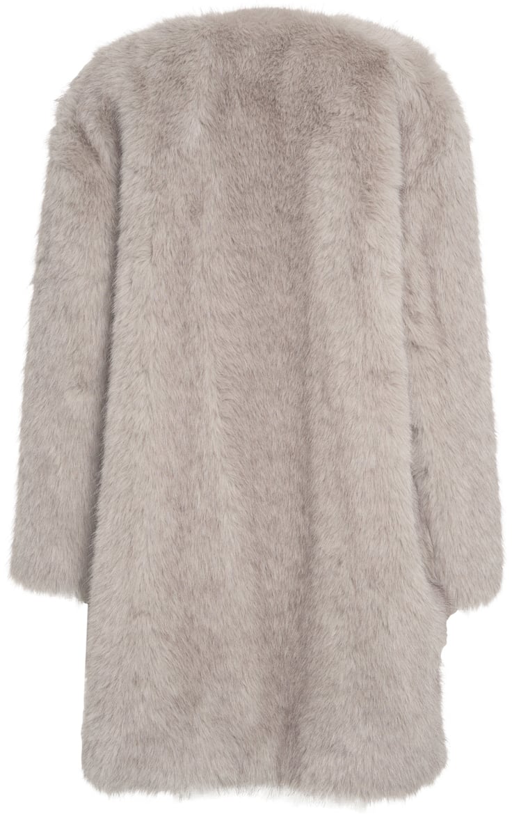 Max Mara Cappotto in ecopelliccia 'Eros' Grijs