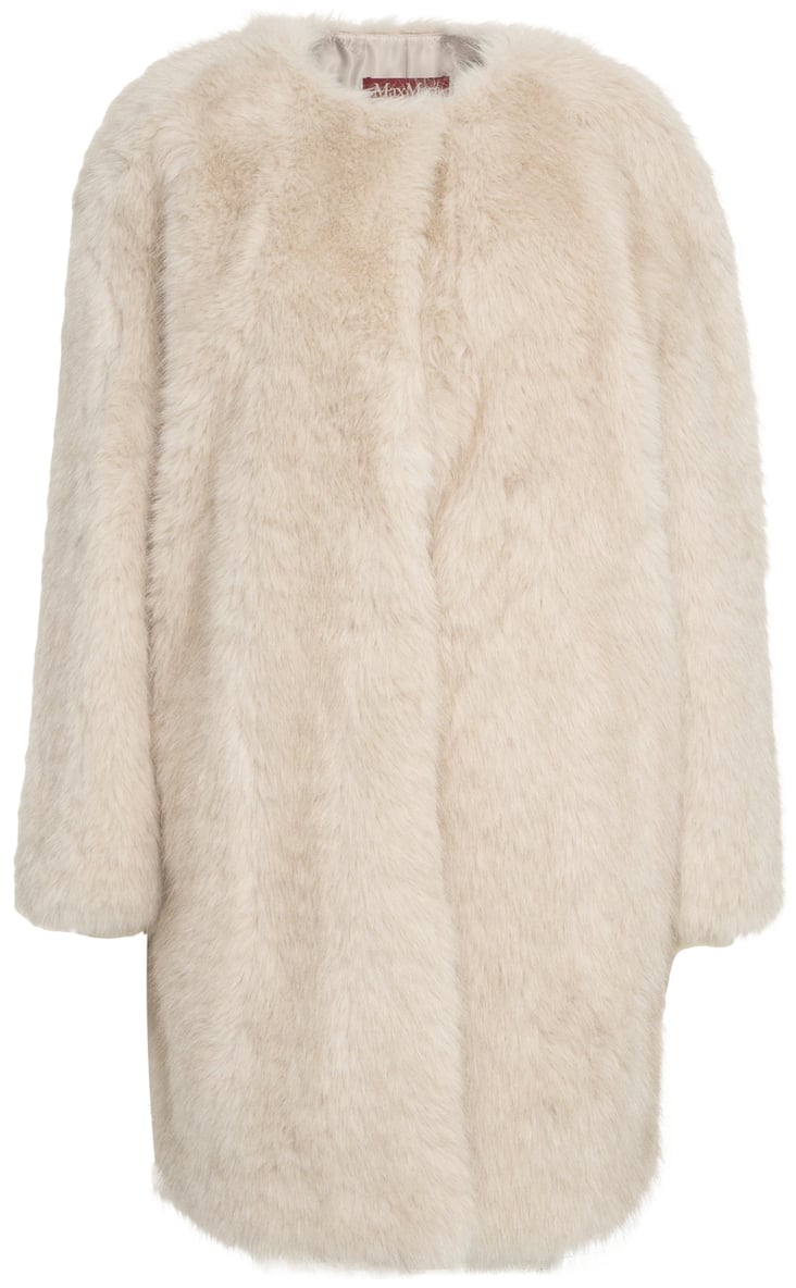 Max Mara Cappotto in ecopelliccia 'Eros' Beige