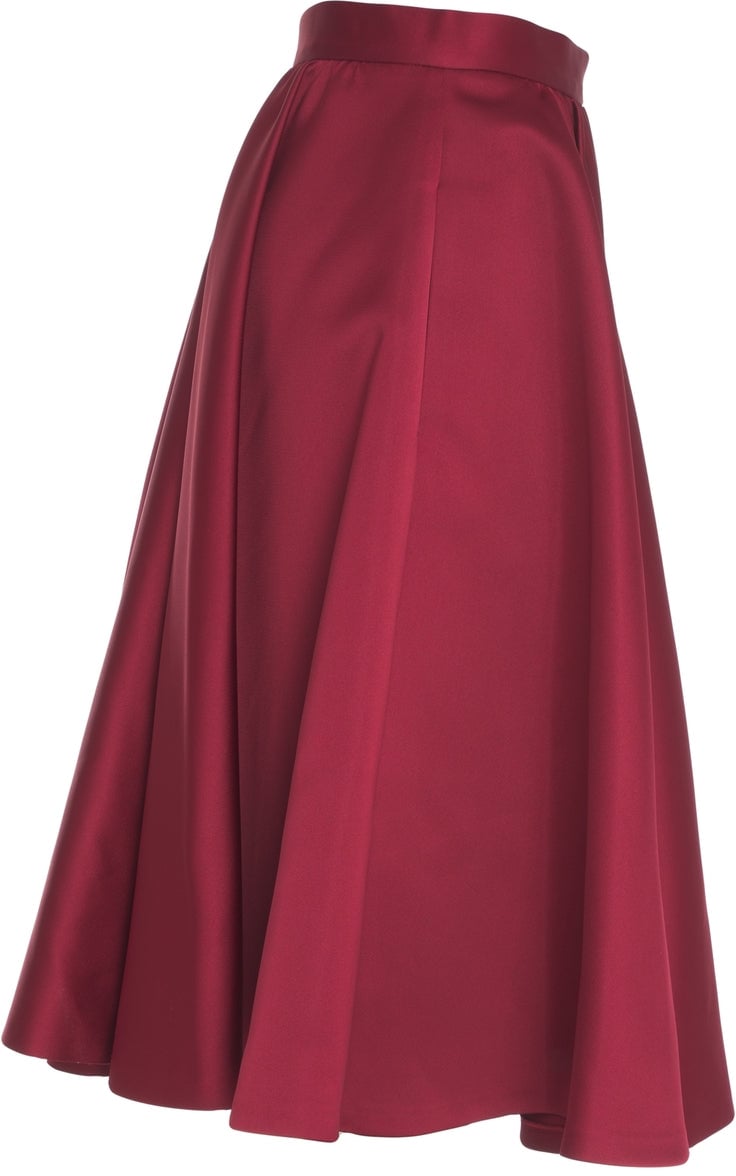 Max Mara Midi skirt 'Farneto' Rood