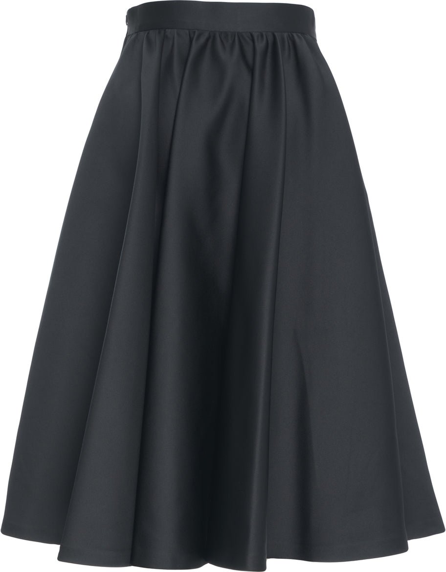 Max Mara Midi skirt 'Farneto' Zwart