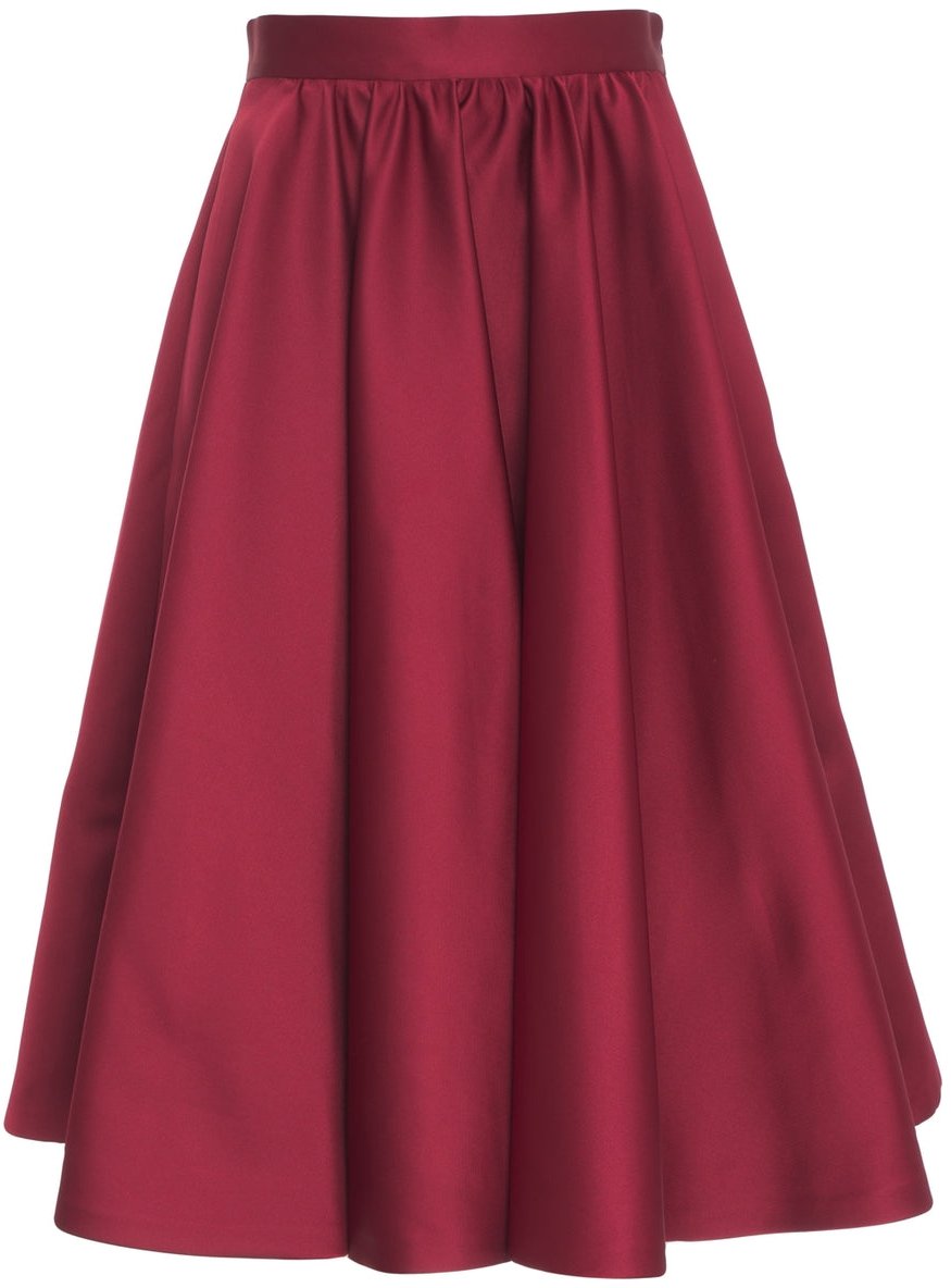 Max Mara Midi skirt 'Farneto' Rood