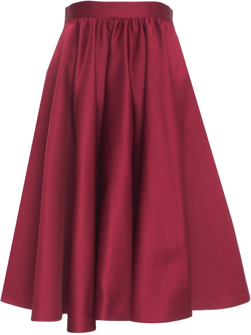Max Mara Midi skirt 'Farneto' Rood