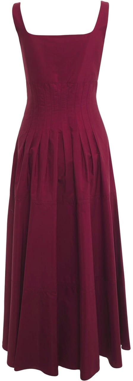 Max Mara Cotton dress 'Feltre' Rood