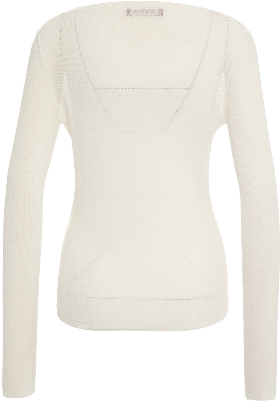 Max Mara Cotton blend sweater'Fiorito' Wit