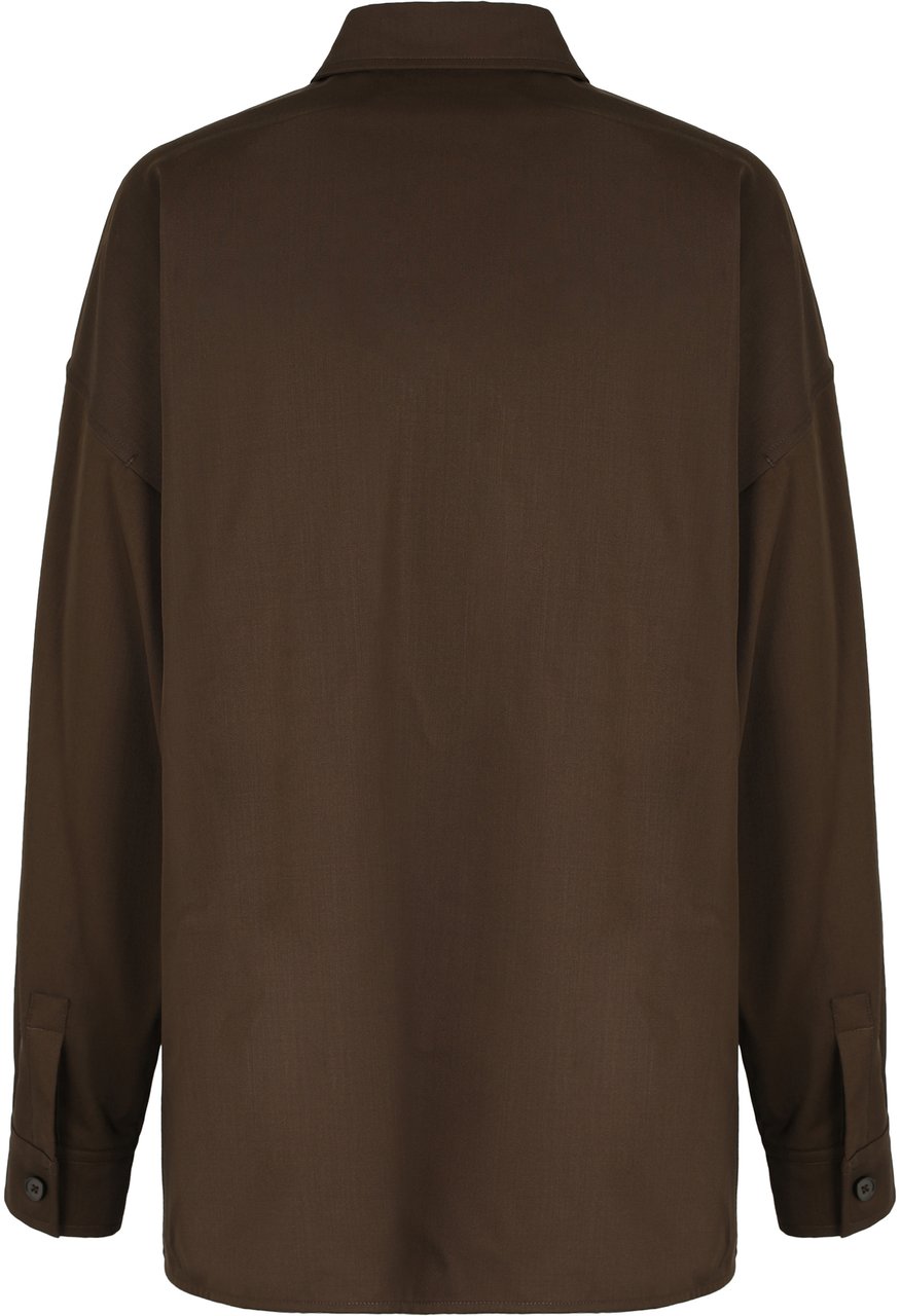 Max Mara Fresco linen shirt Bruin