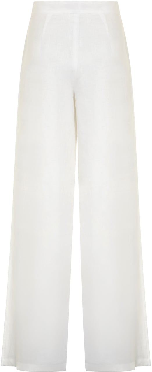 Max Mara Garibo linen trousers Wit
