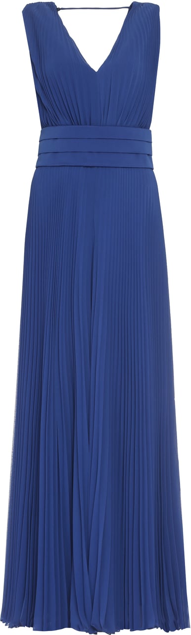 Max Mara Gennaro pleated jumpsuit Blauw