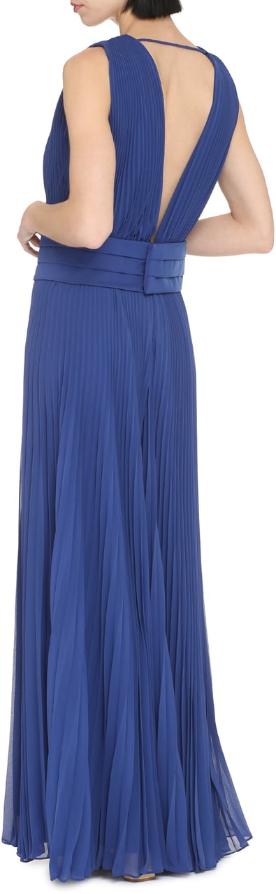 Max Mara Gennaro pleated jumpsuit Blauw
