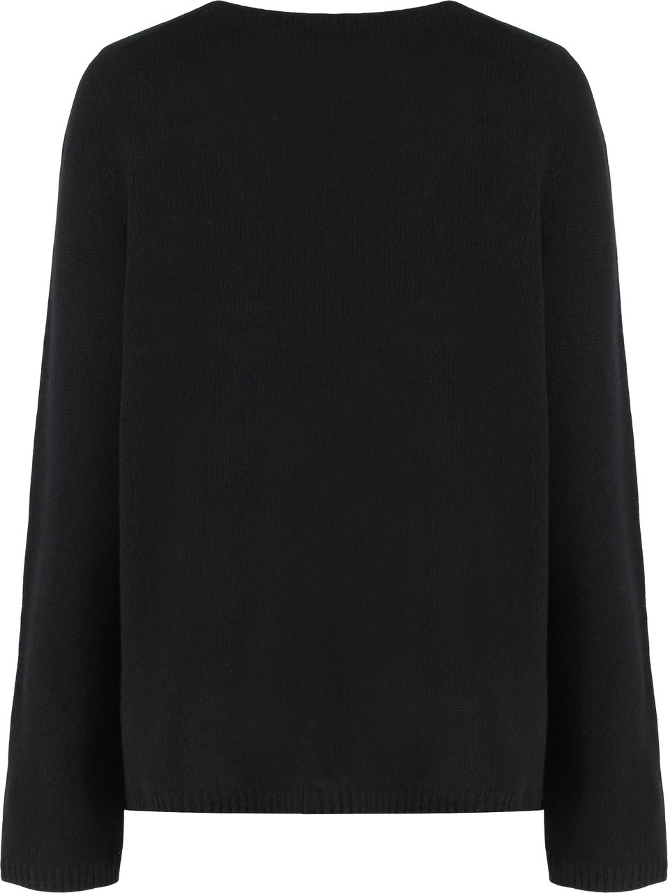 Max Mara Georg crew neck sweater in wool and cashmere Zwart