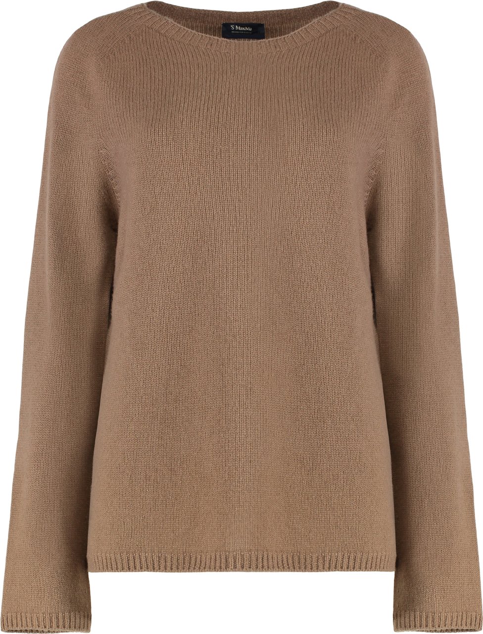 Max Mara Georg crew neck sweater in wool and cashmere Neutraal