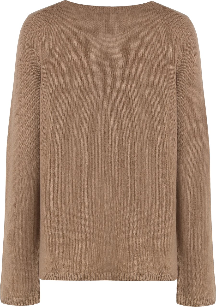 Max Mara Georg crew neck sweater in wool and cashmere Neutraal