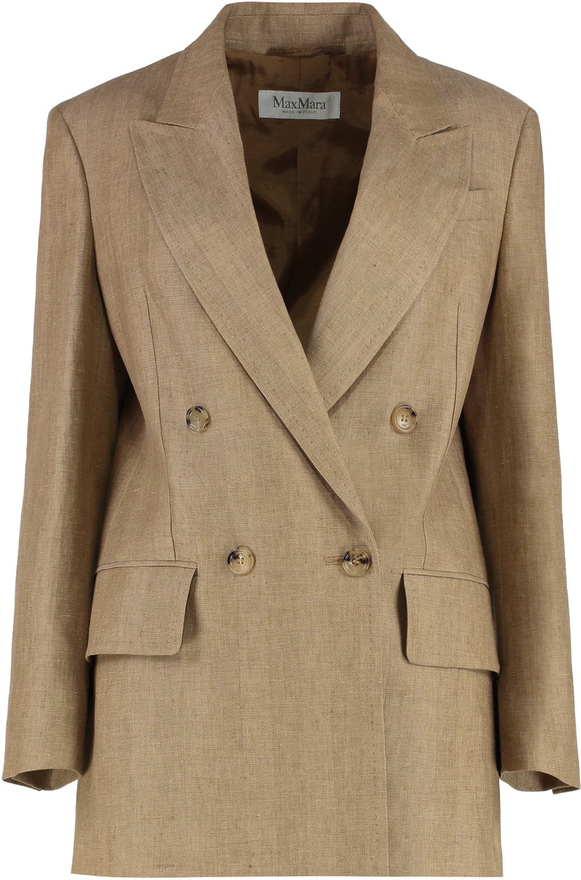 Max Mara Gerla linen jacket Bruin