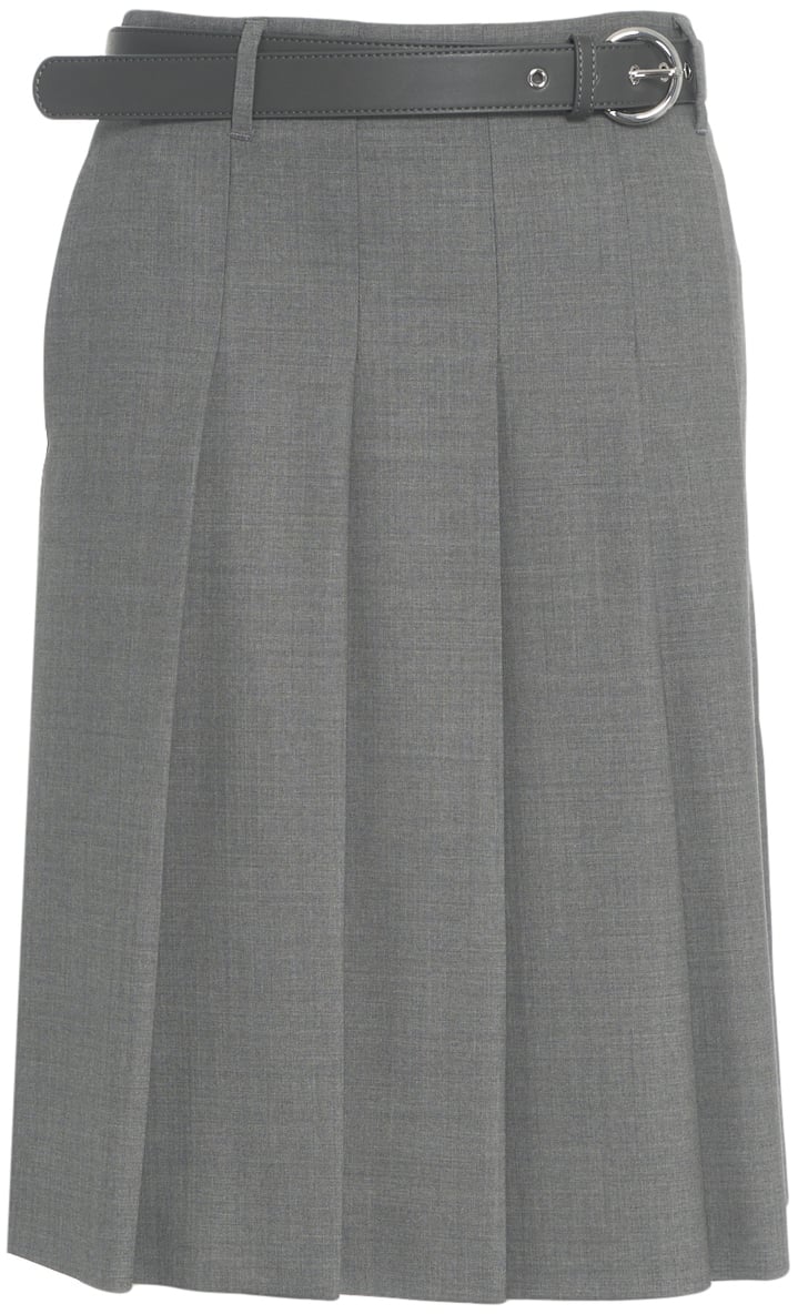 Max Mara Gonna a pieghe 'GIMMY' Grijs