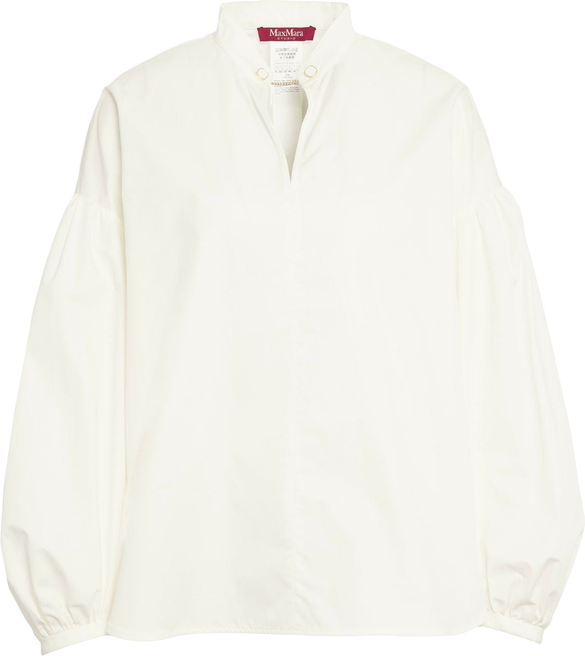 Max Mara Cotton blouse 'Ginnasta' Wit