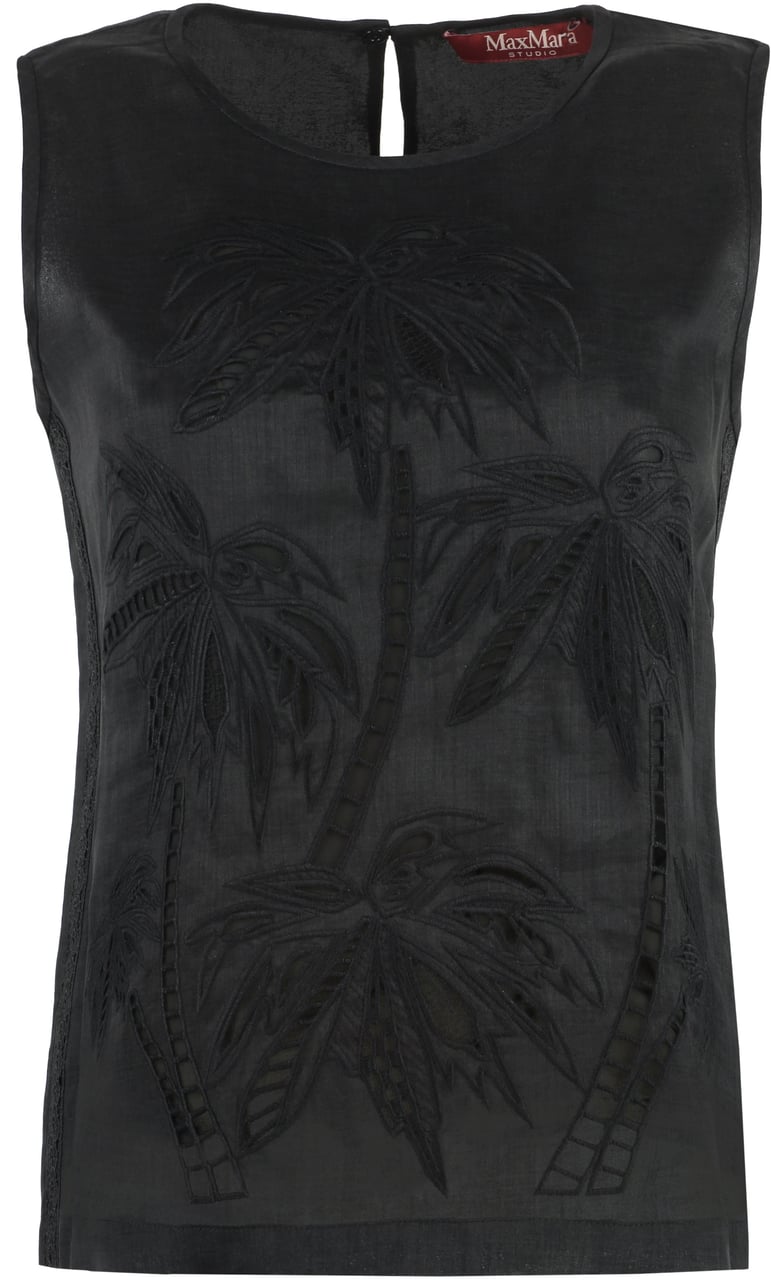 Max Mara Giostra tank top Zwart