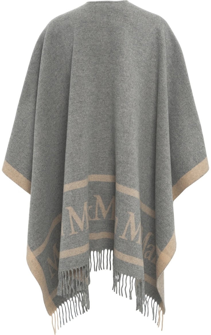 Max Mara Mantle fringe details Beige