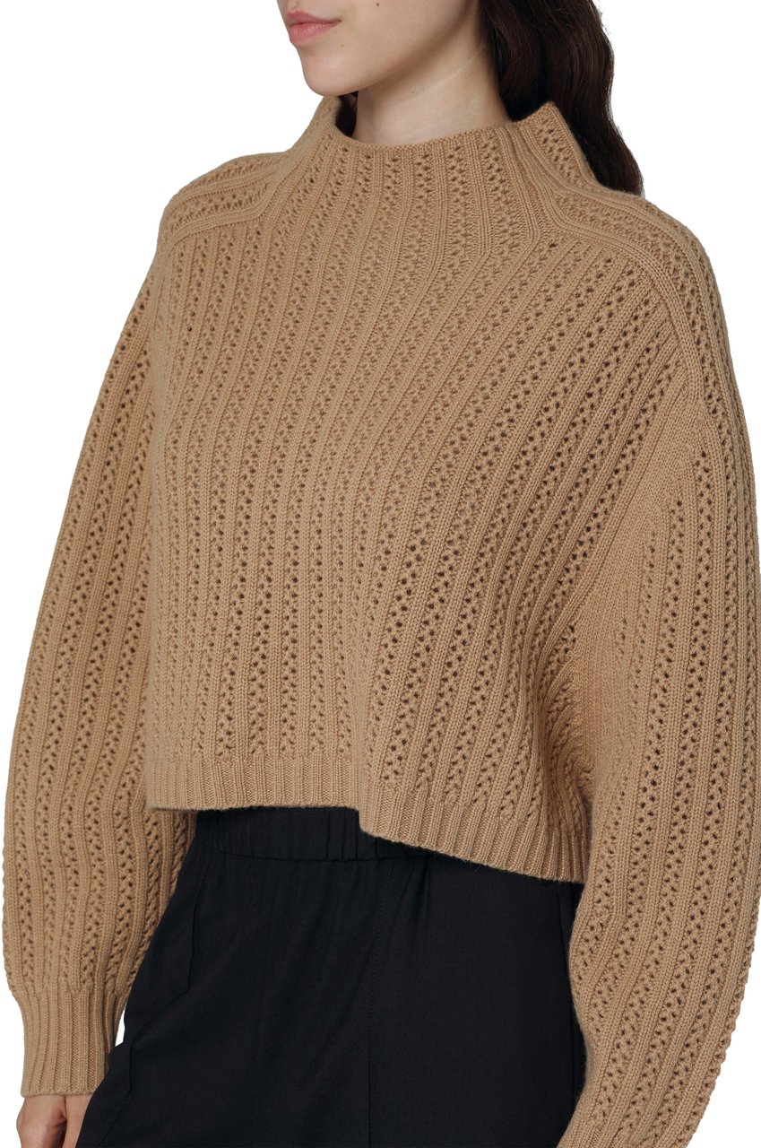 Max Mara Hodeida wool and cashmere sweater Bruin