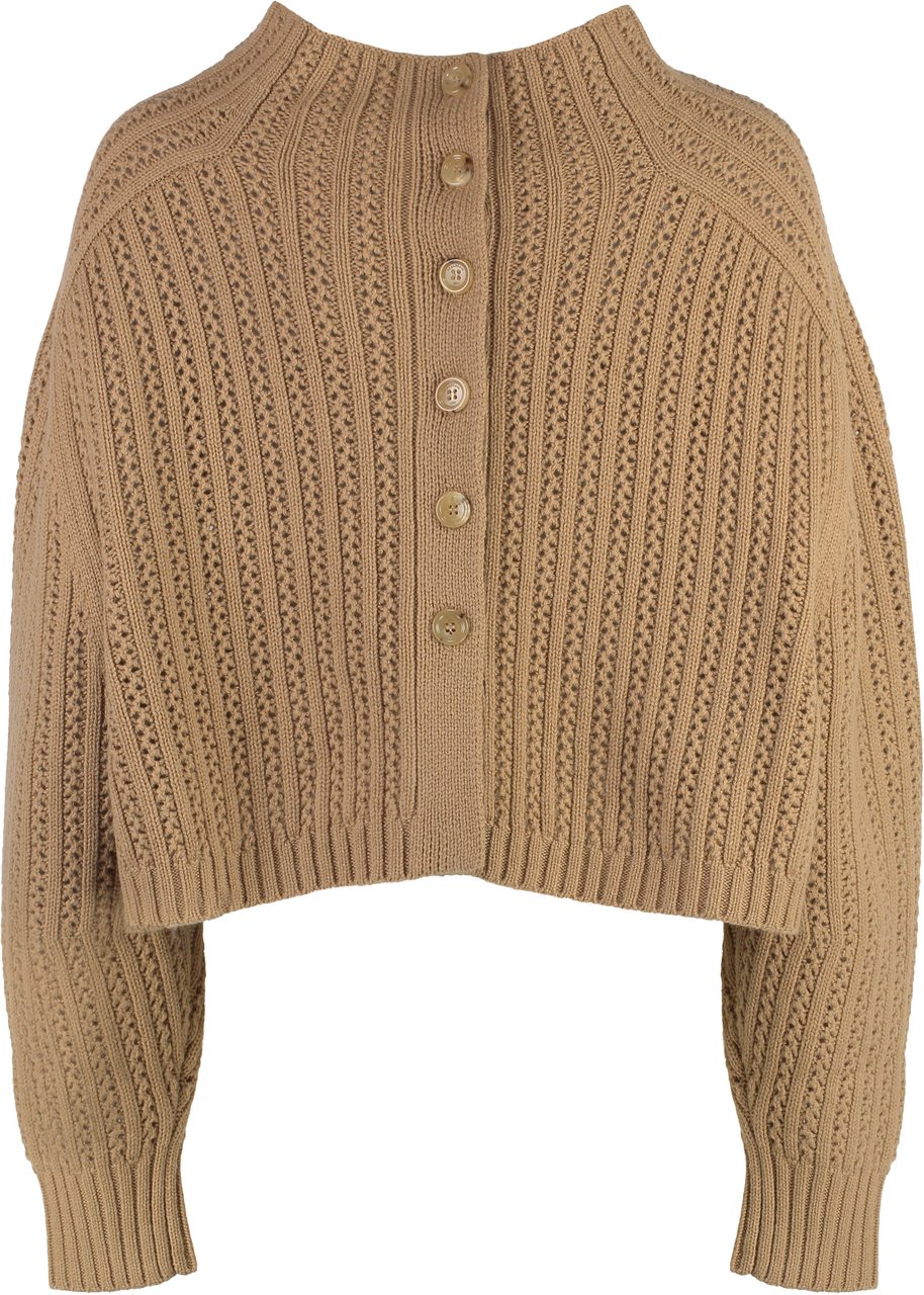 Max Mara Hodeida wool and cashmere sweater Bruin
