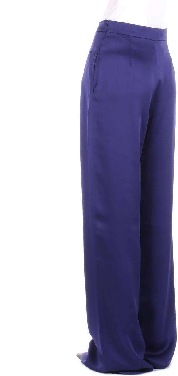 Max Mara Trousers Blue Blauw