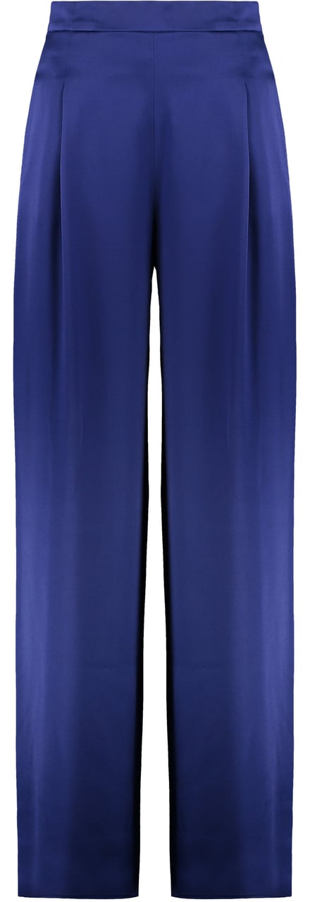 Max Mara Ieti satin trousers Blauw