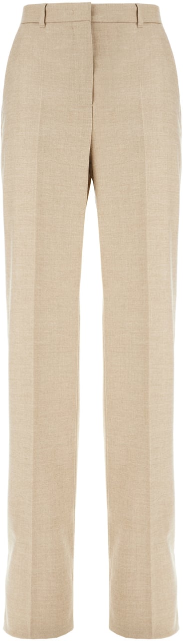 Max Mara Max Mara Studio Sand stretch wool pants Neutraal