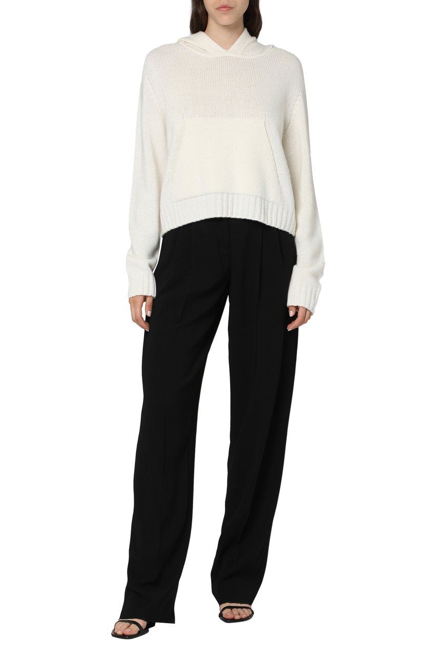 Max Mara Latina high-waist crêpe trousers Zwart