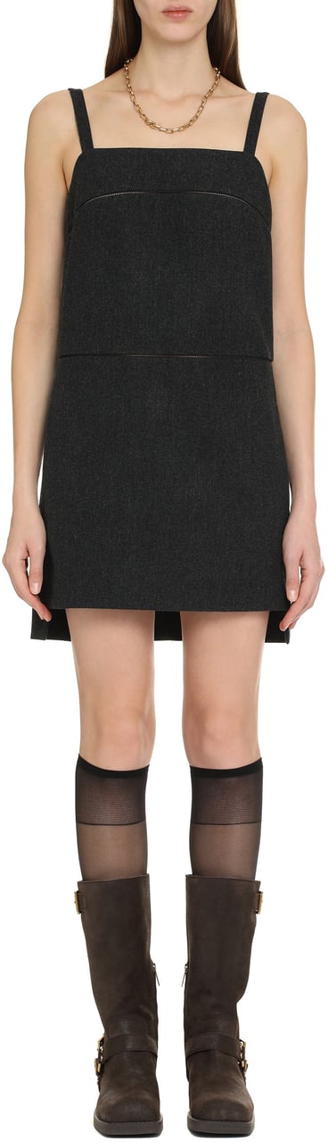 Max Mara Leale virgin wool dress Grijs
