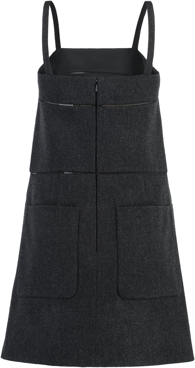 Max Mara Leale virgin wool dress Grijs