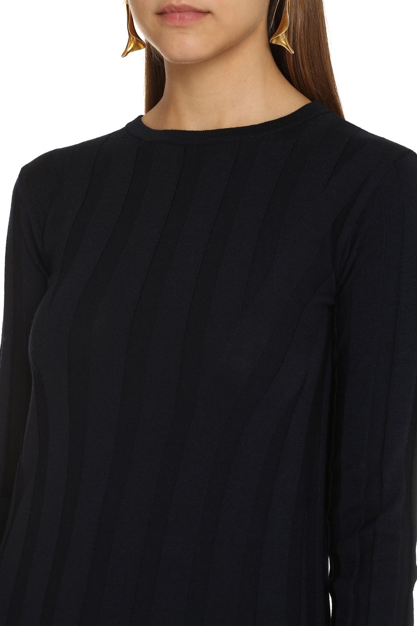 Max Mara Leccio Virgin wool dress Blauw