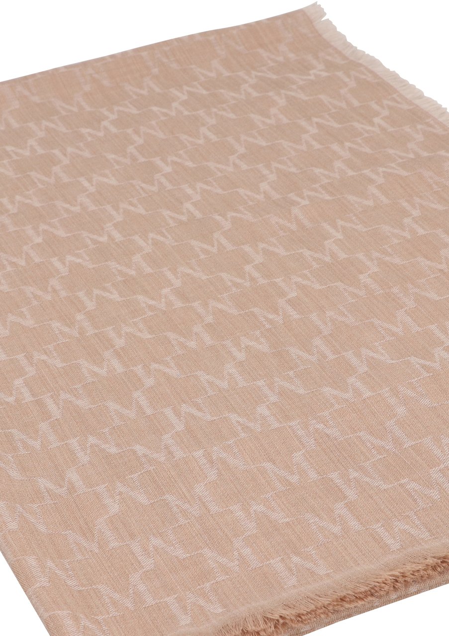 Max Mara Magico Virgin wool stole Neutraal