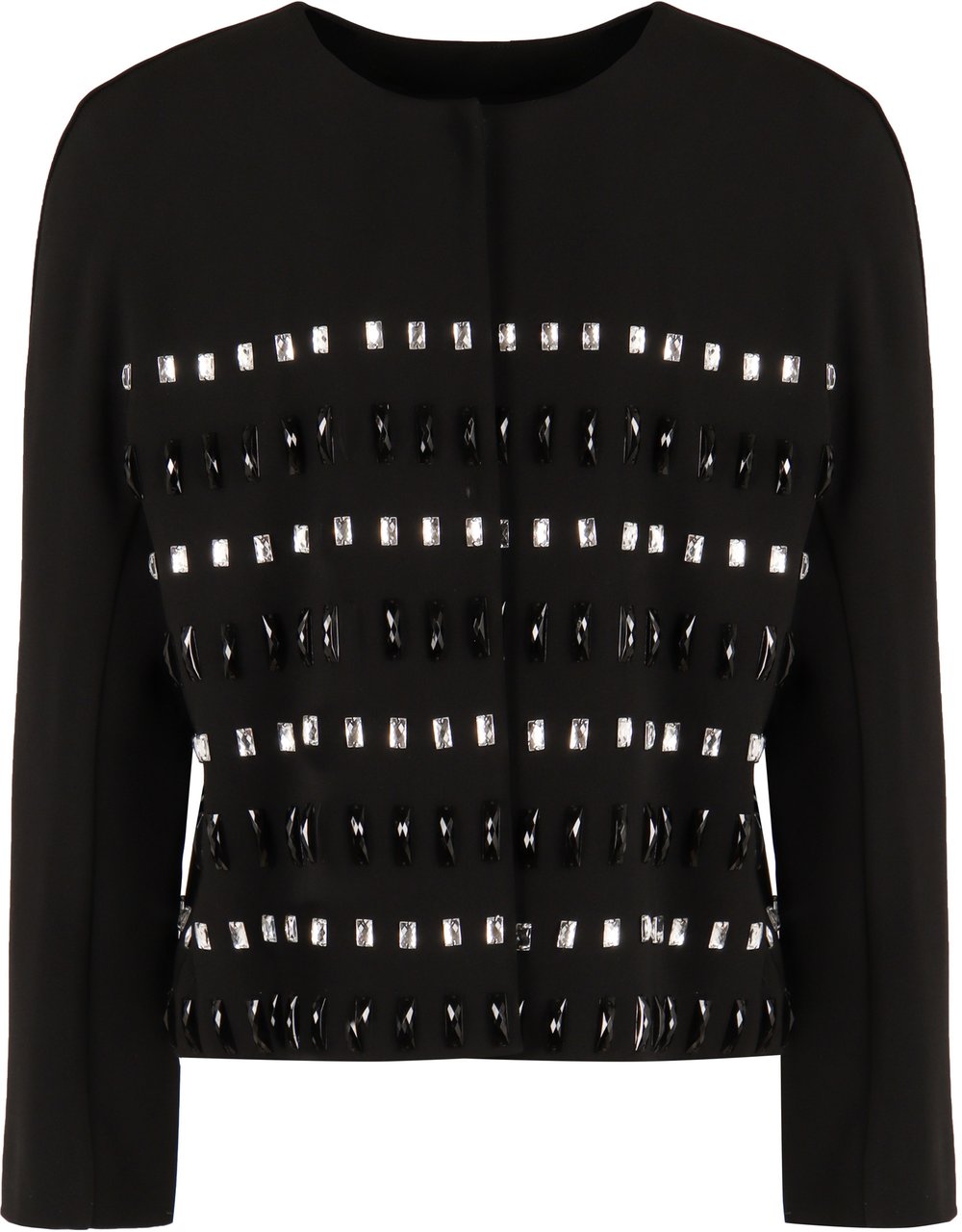 Max Mara Manto crêpe de chine jacket Zwart