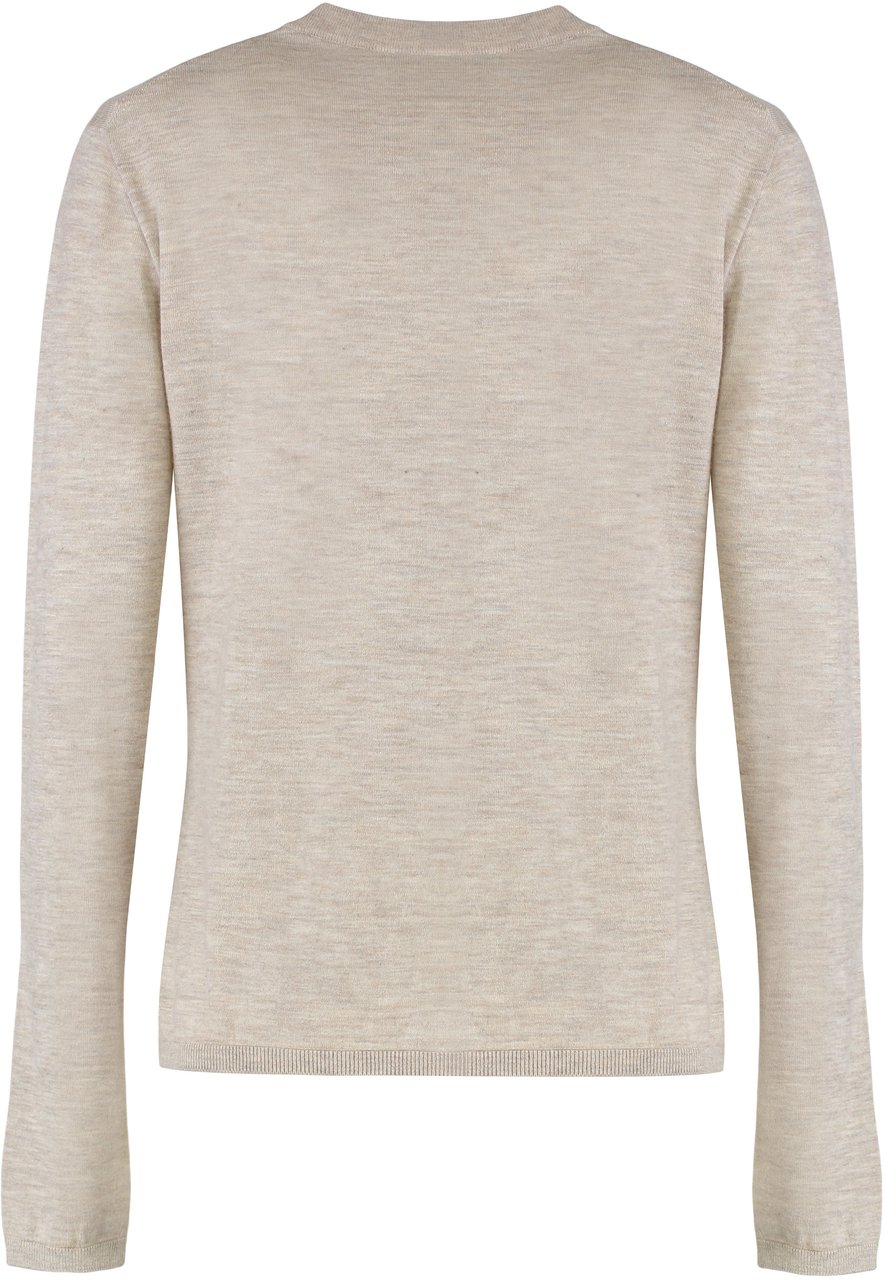 Max Mara Sweater Marica in cashmere Neutraal