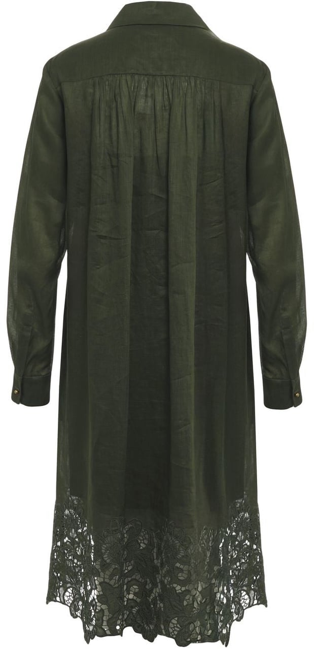 Max Mara Chemisier maxi dress 'Mela' Groen