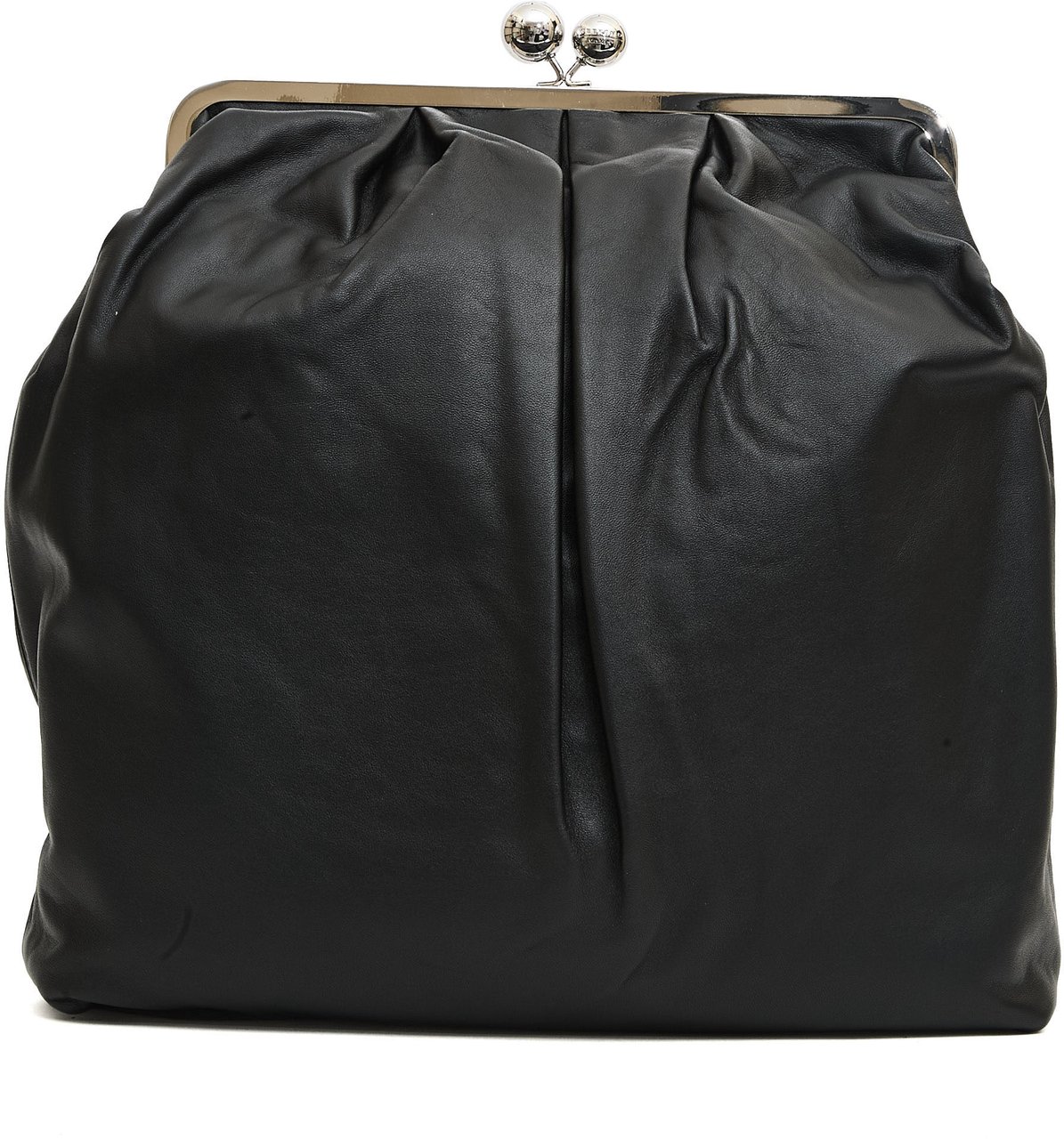 Max Mara Pasticcino Grande Zaino Pelle Nera Zwart