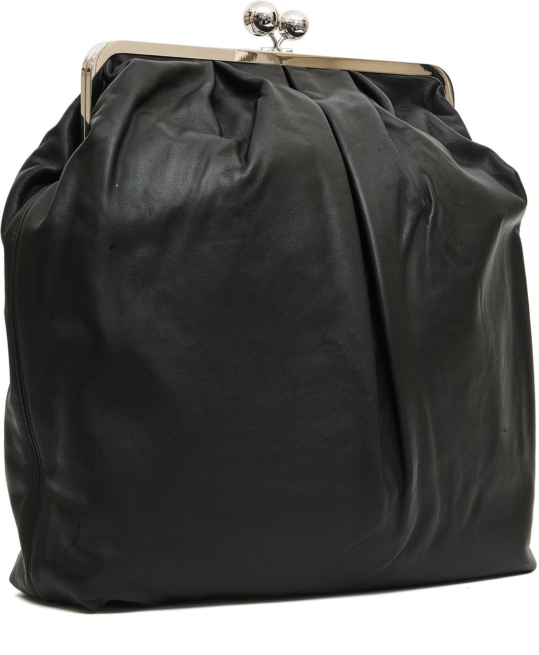 Max Mara Pasticcino Grande Zaino Pelle Nera Zwart