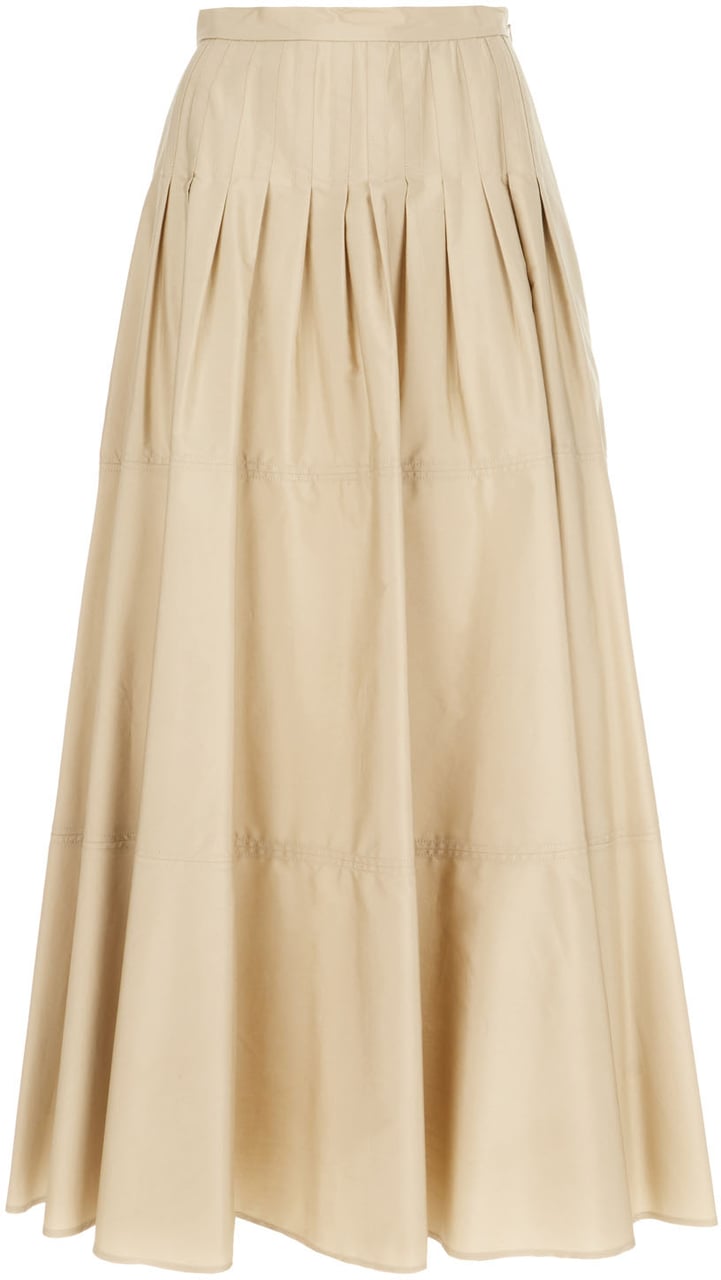 Max Mara Max Mara Studio Beige cotton midi skirt Beige