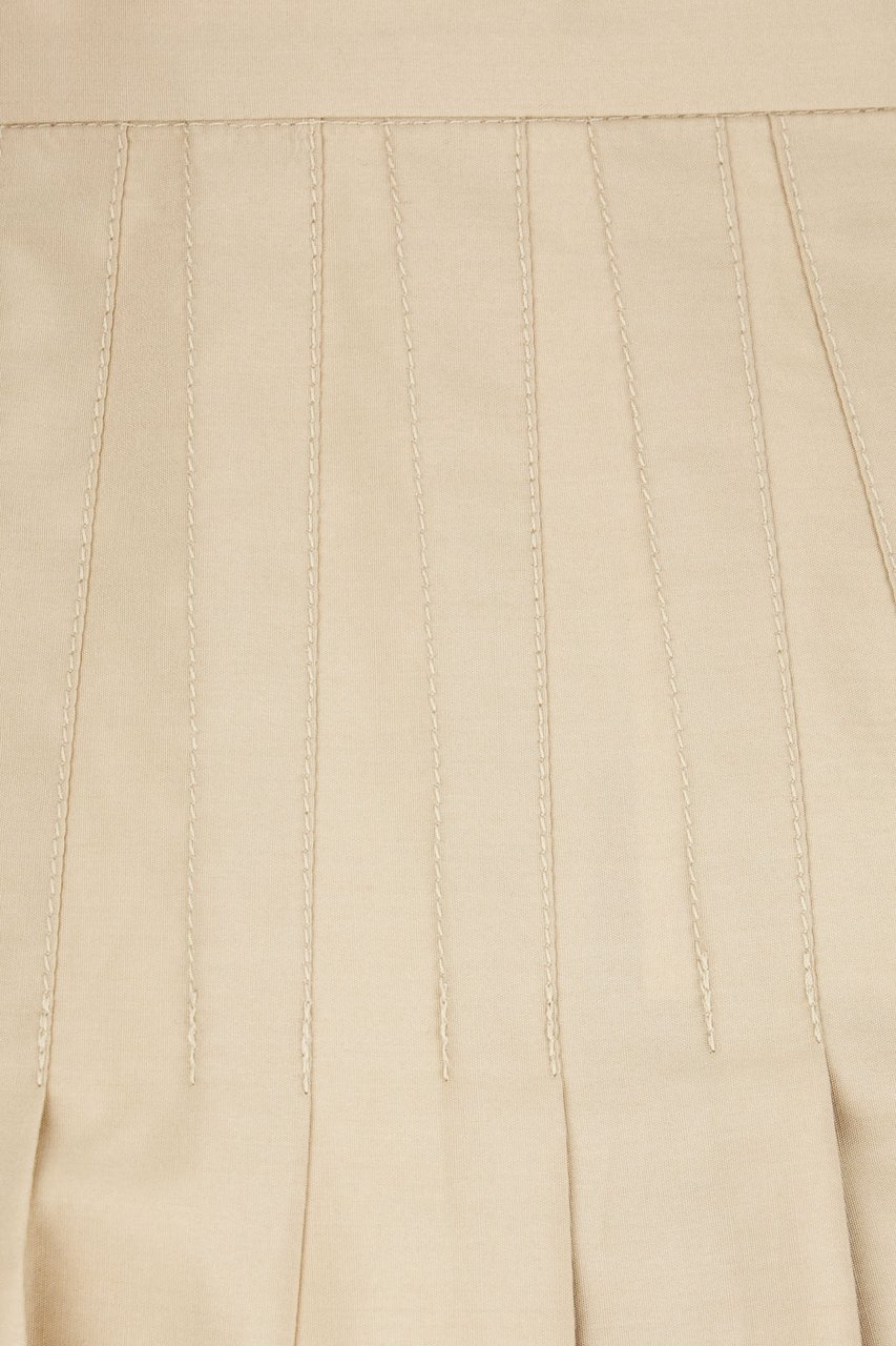 Max Mara Max Mara Studio Beige cotton midi skirt Beige