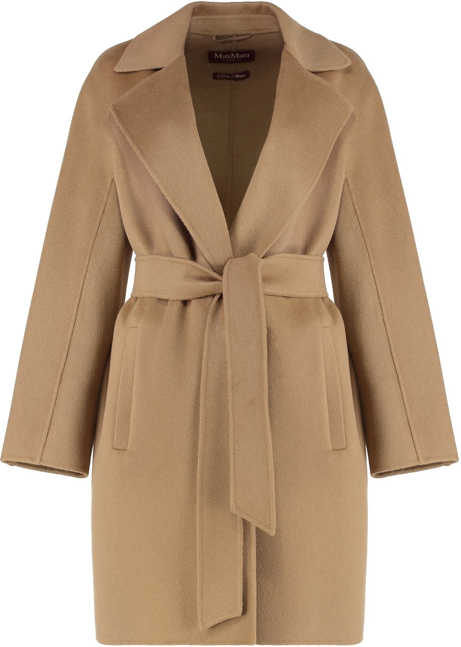 Max Mara Wool and cashmere coat Beige