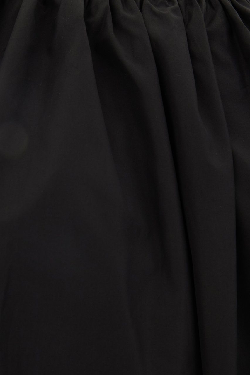 Max Mara Studio Black poplin dress Zwart