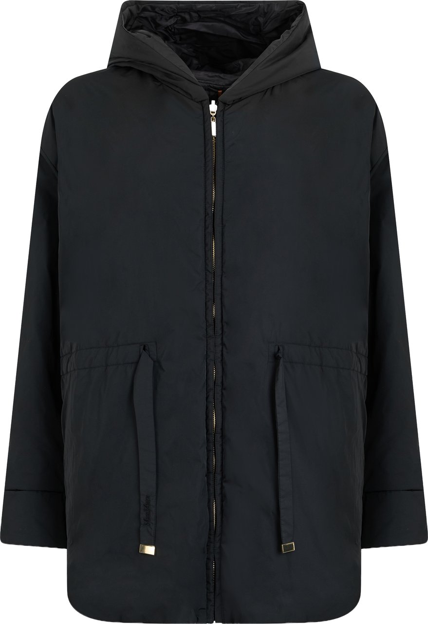 Max Mara Padded jacket with hood Zwart