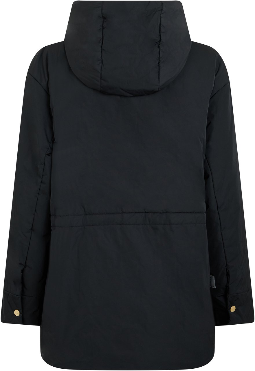 Max Mara Padded jacket with hood Zwart