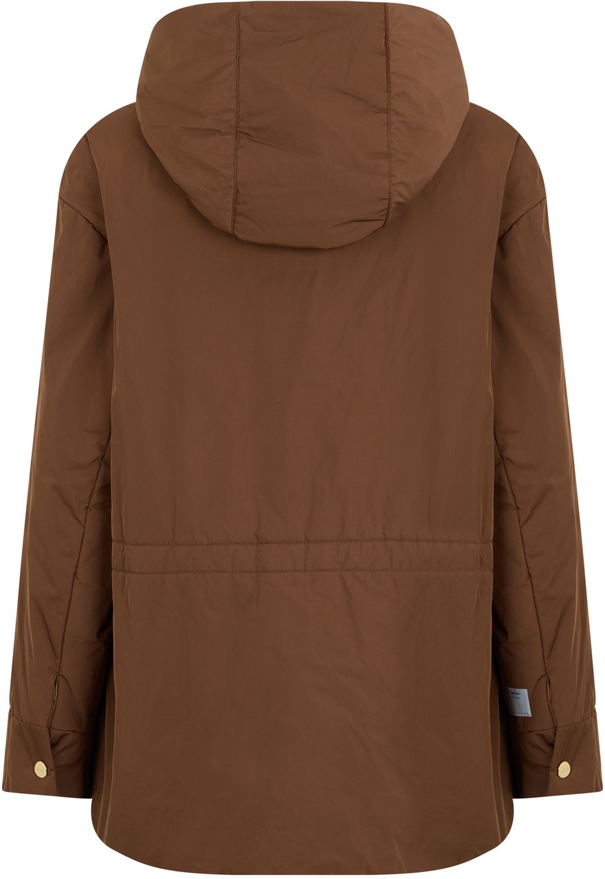 Max Mara Padded jacket with hood Bruin