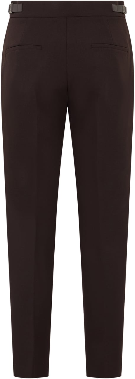 Max Mara Slim pants with pleats Rood