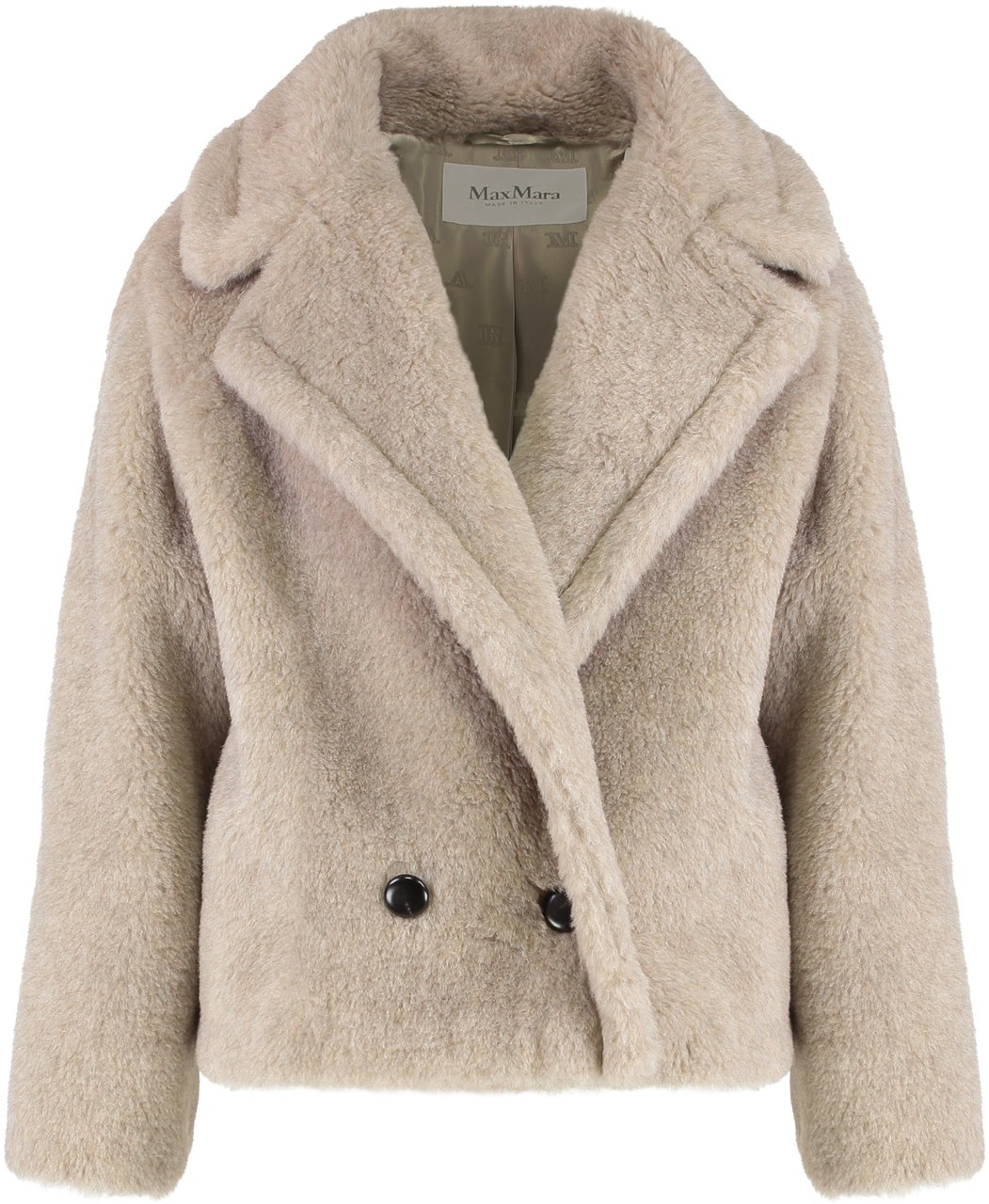 Max Mara Teddy coat made of alpaca and cashmere Neutraal