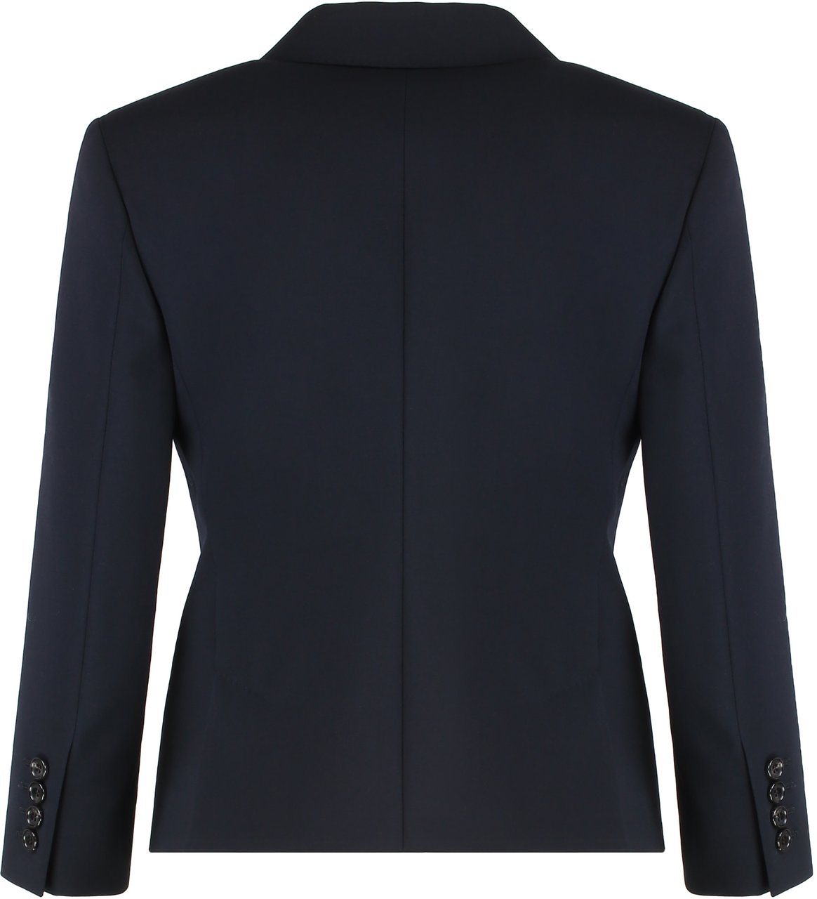 Max Mara Crop blazer in wool fabric Blauw