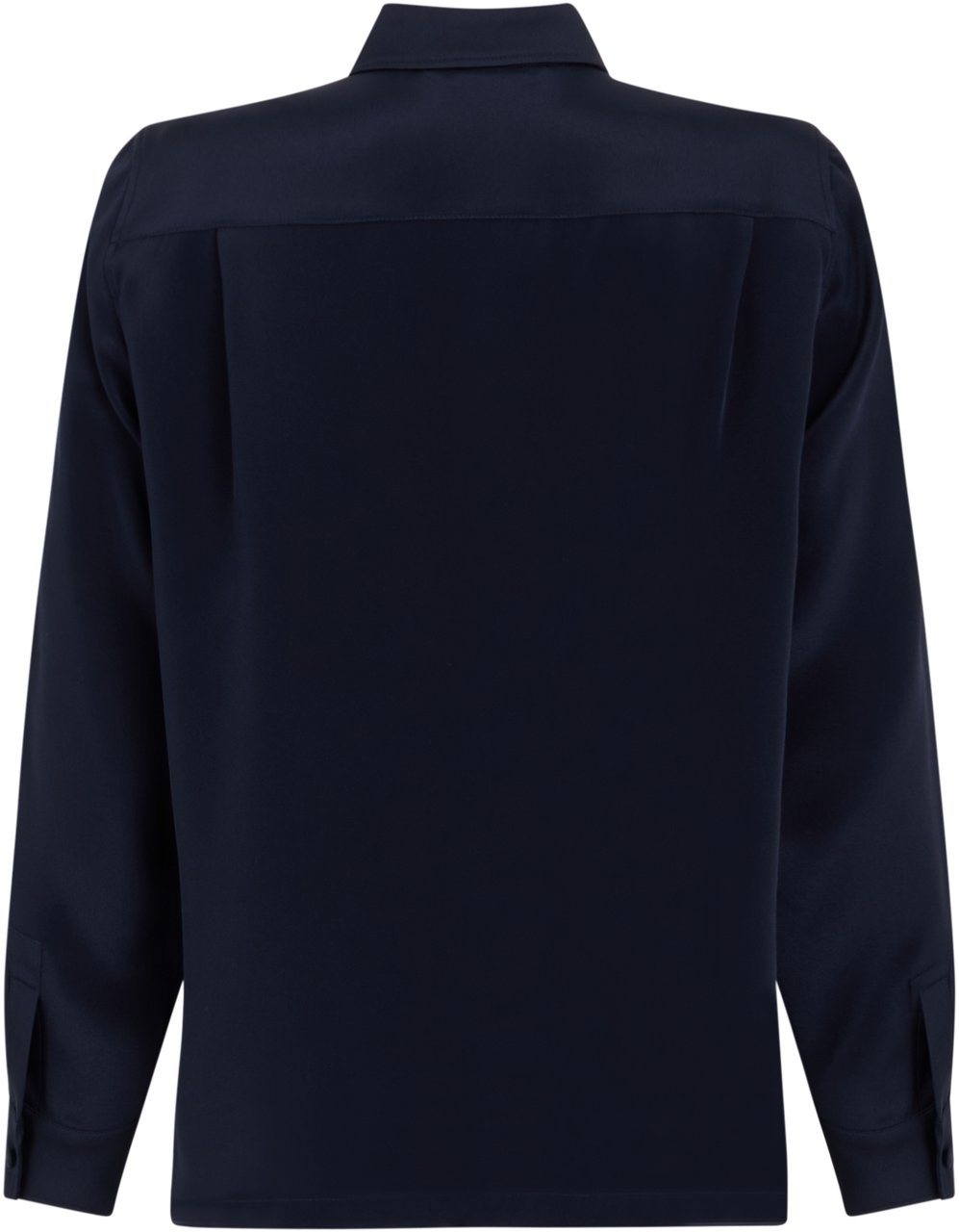 Max Mara Silk shirt with long sleeves Blauw