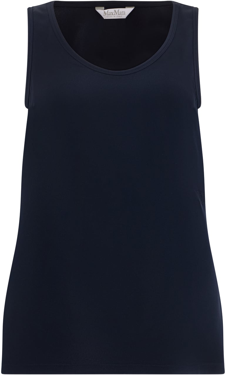 Max Mara Simple smooth tank top Blauw